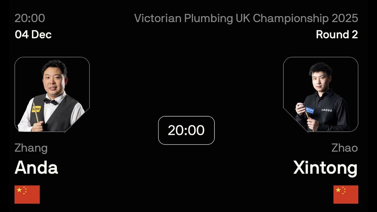 🔴 ถ่ายทอดสดสนุกเกอร์ 🇨🇳 จาง อันต๊ะ VS จ้าว ซินถง 🇨🇳 ศึก ยูเค แชมเปี้ยนชิพ