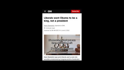 Liberals used to want a king…
