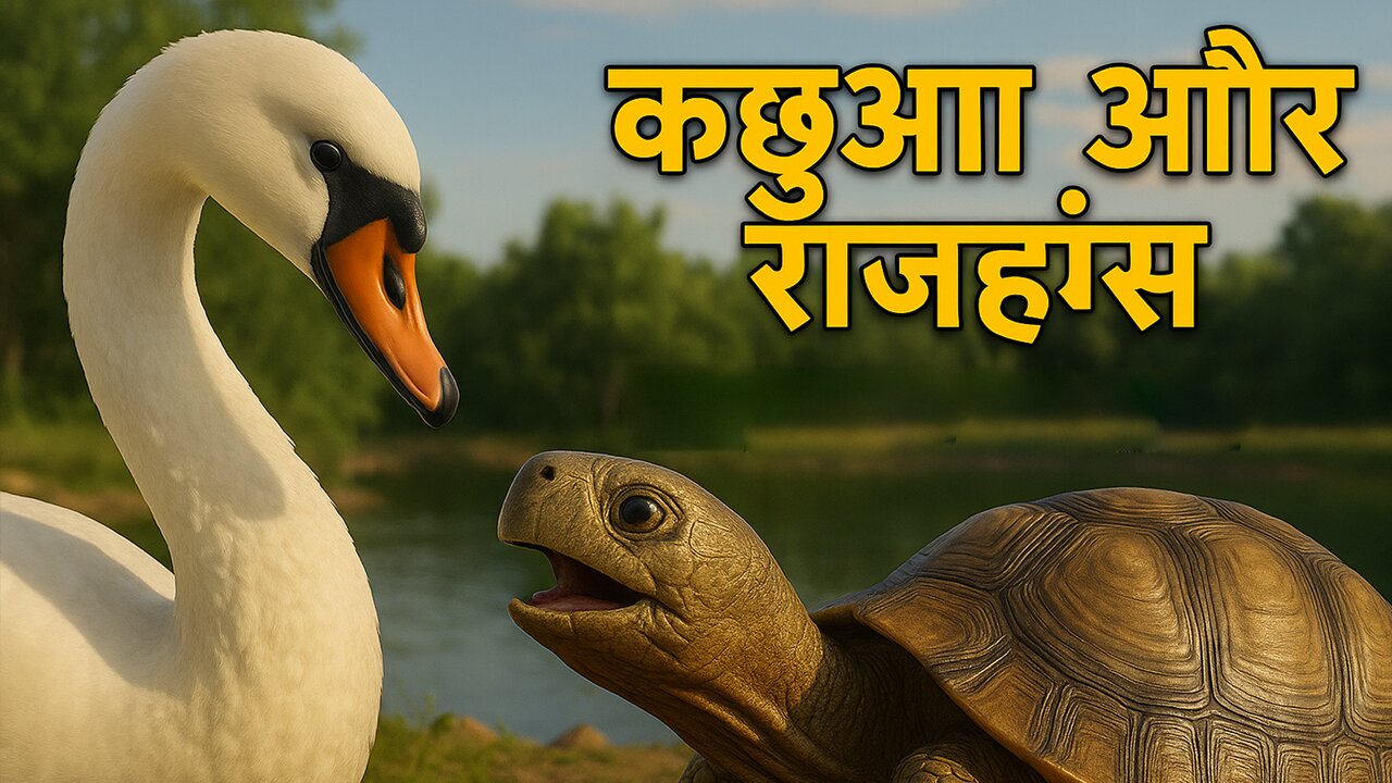 कछुआ और हंस | प्रसिद्ध नैतिक कथा | बच्चों के लिए शिक्षाप्रद एनिमेशन