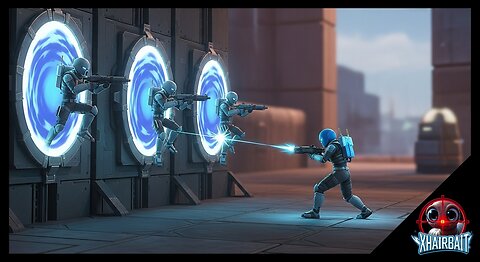 🟢@xhairbait shoots and scoots in Splitgate 2 portal gorilla tactics