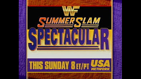 WWF Summerslam Spectacular Aug 23 1993