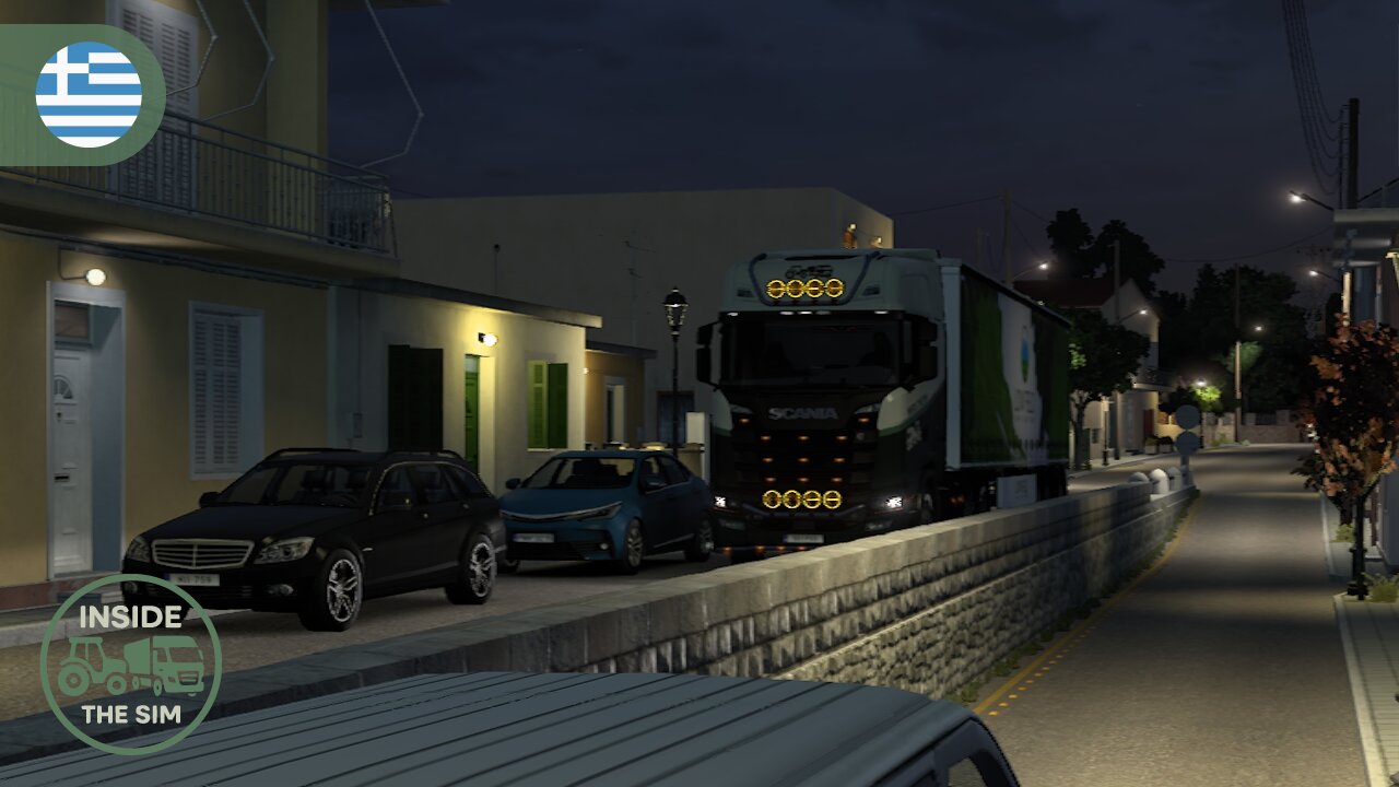 Narrow Roads at Early Sunrise in Greece | ASMR V8 Brutal Sound | 32:9 Ultra-Wide