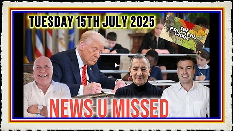 CHARLIE WARD DAILY NEWS WITH CHARLIE WARD, PAUL BROOKER, WARREN THORNTON TUESDAY 15TH JULY 2025