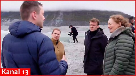 Macron, Frederiksen and Nielsen visit Greenland glacier to witness climate impact in Arctic