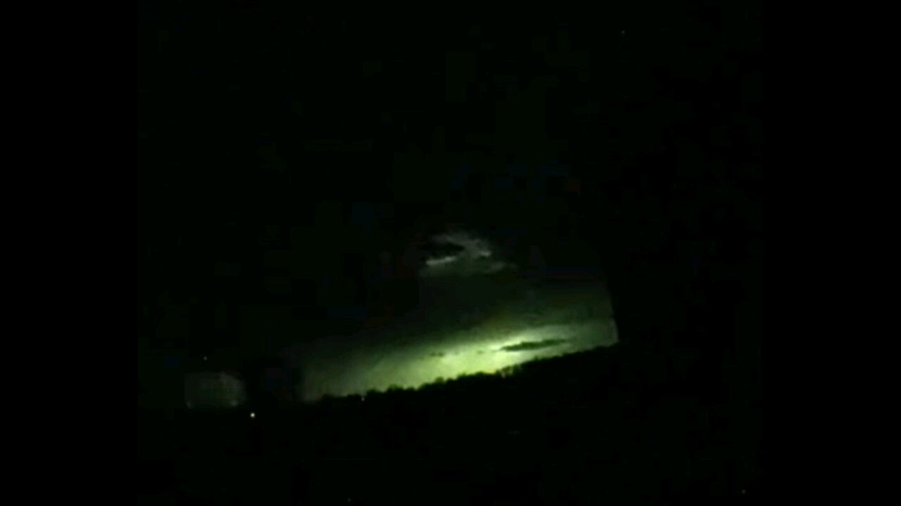 Strange Green Lightning! Direct Plasma Focal Point.
