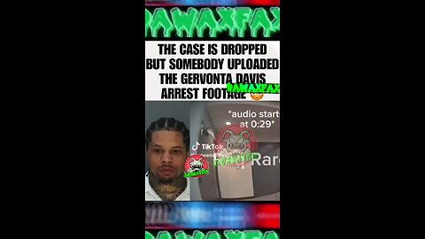 Arrest footage of #gervontadavis 👀