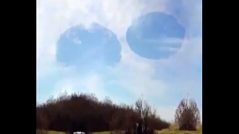 UFO Hidden in the Clouds