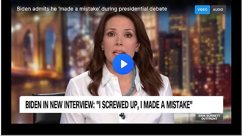 "Biden Concedes Mistake Made in Presidential Debate"