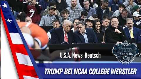 Trump der Präsident des Volkes - tosender Applaus bei NCAA-Wrestling-Event.