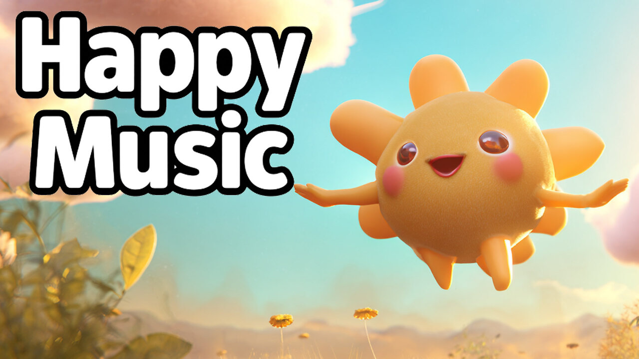 When the Sky Starts to Dance ☀️🌙✨ | Cute Sun & Moon Animation with Happy Music