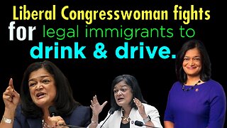 PWL- US Rep Jayapal looks at drinking & driving in a strange way.