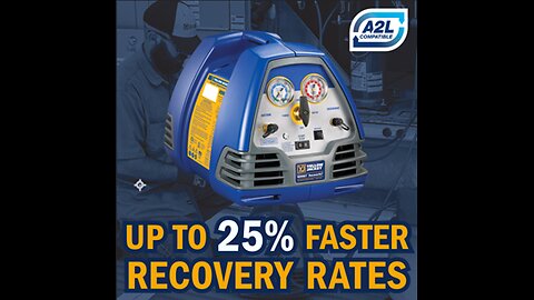 Get up to 25% Faster Recovery Rates with the YELLOW JACKET® HORNET™ RecoverXLT® Recovery Machine