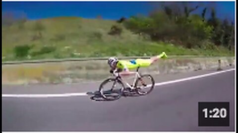 "Michael Guerra's Astonishing 'Superman' Cycling Pose"