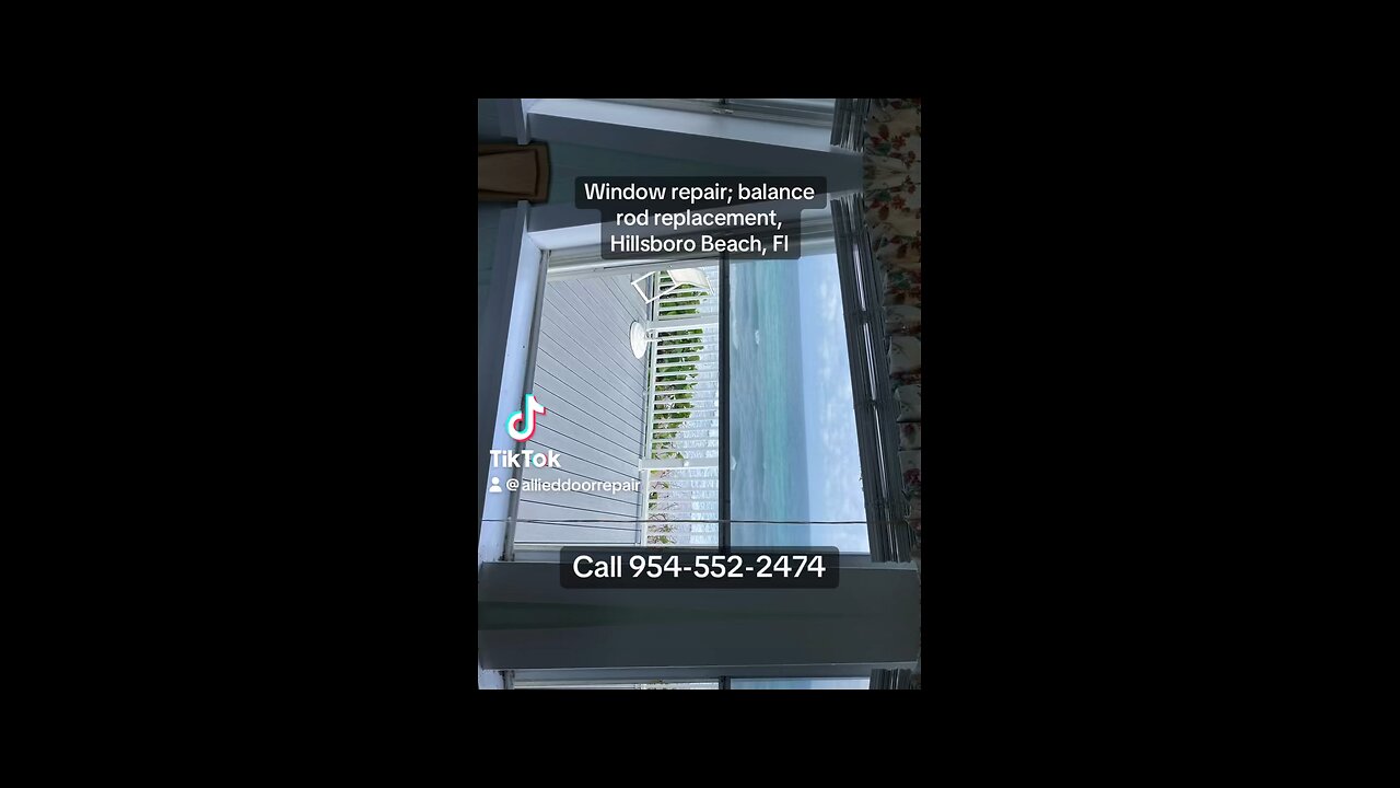 Window balance rod replacement in Hillsboro Beach,