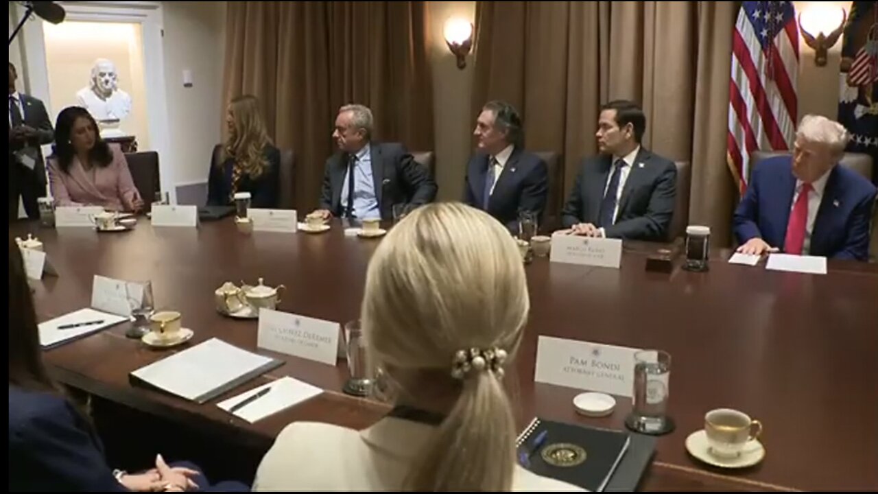 Trump Holds a Cabinet Meeting at the White House