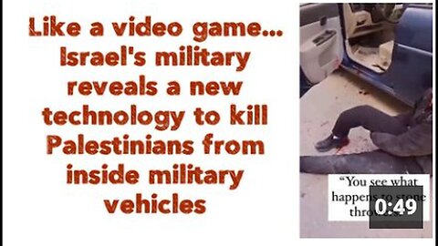 "Israel's Military Unveils New Technology for Combat Operations from Inside Vehicles"