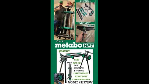 Metabo hpt Universal MITER SAW Stand Unboxing & Specs