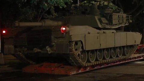 WASHINGTON, D.C. armored fighting vehicles Hercules heavy recovery vehicles, arrived on semi-trailer