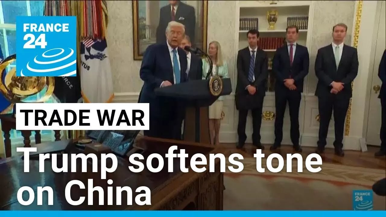 Donald Trump softens tone on China tariffs