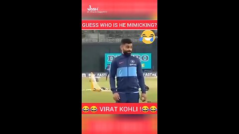 virat kohli mimiking
