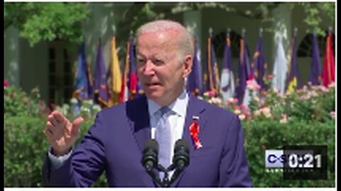 Crowd chants 'f#ck Joe Biden' during live speech at the White House....