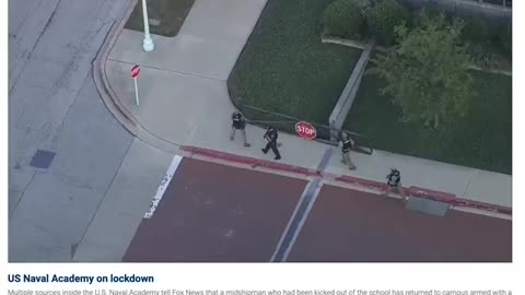 US Naval Academy The U.S. Naval Academy is on lockdown after a midshipman