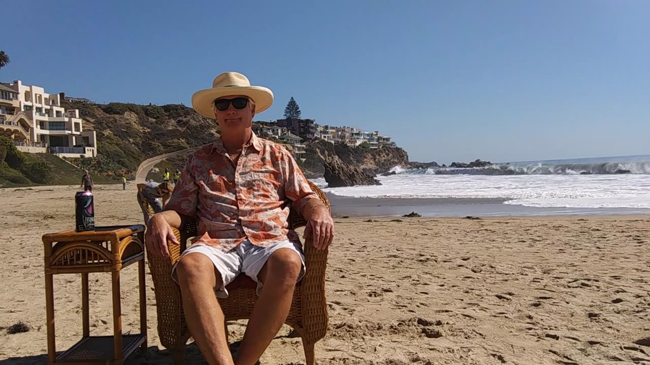 The Beach Captain in Time-Lapse. Corona Del Mar, California. TL 040