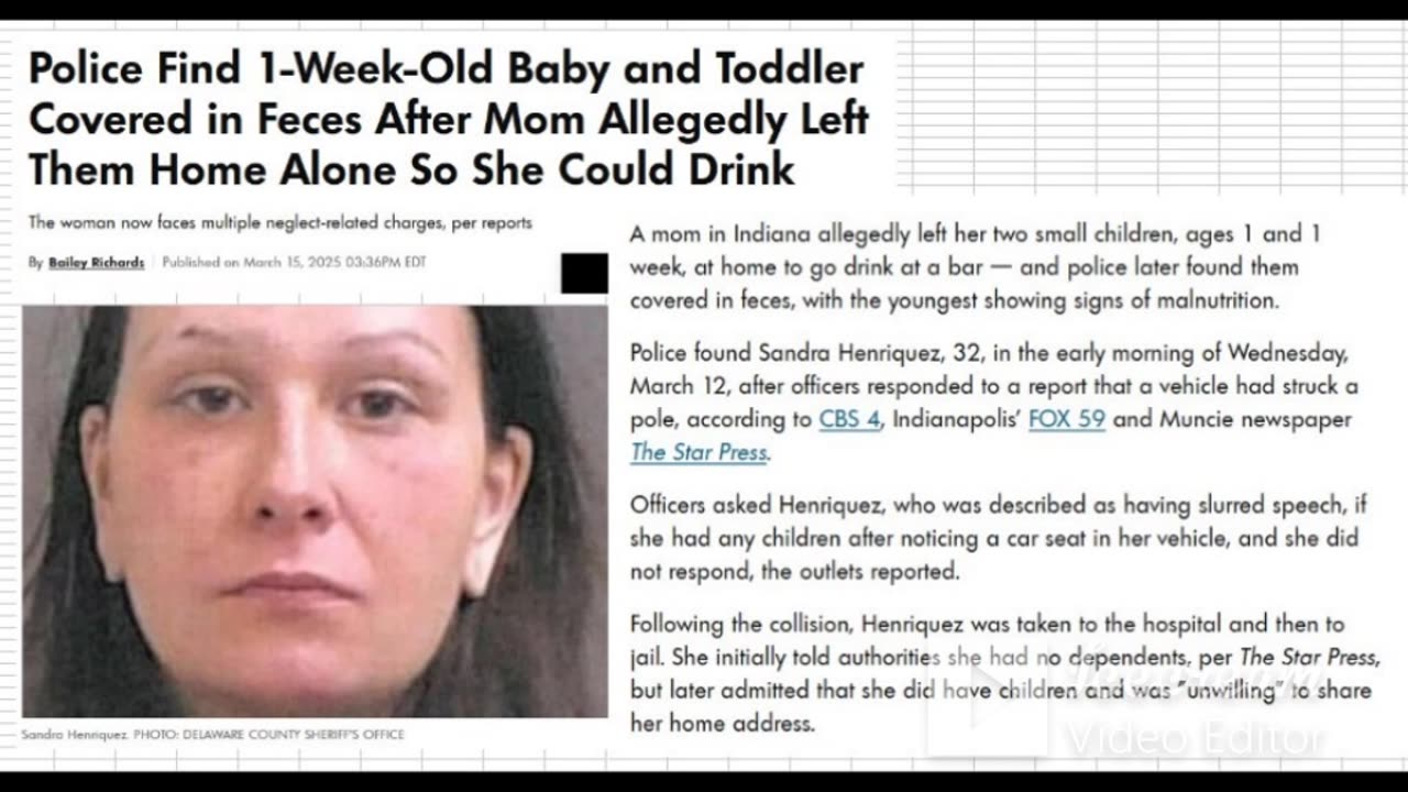 March is Women's Month! Muncie Indiana Mom Leaves Hypoxic Infant 'I need a drink or half-dozen!'