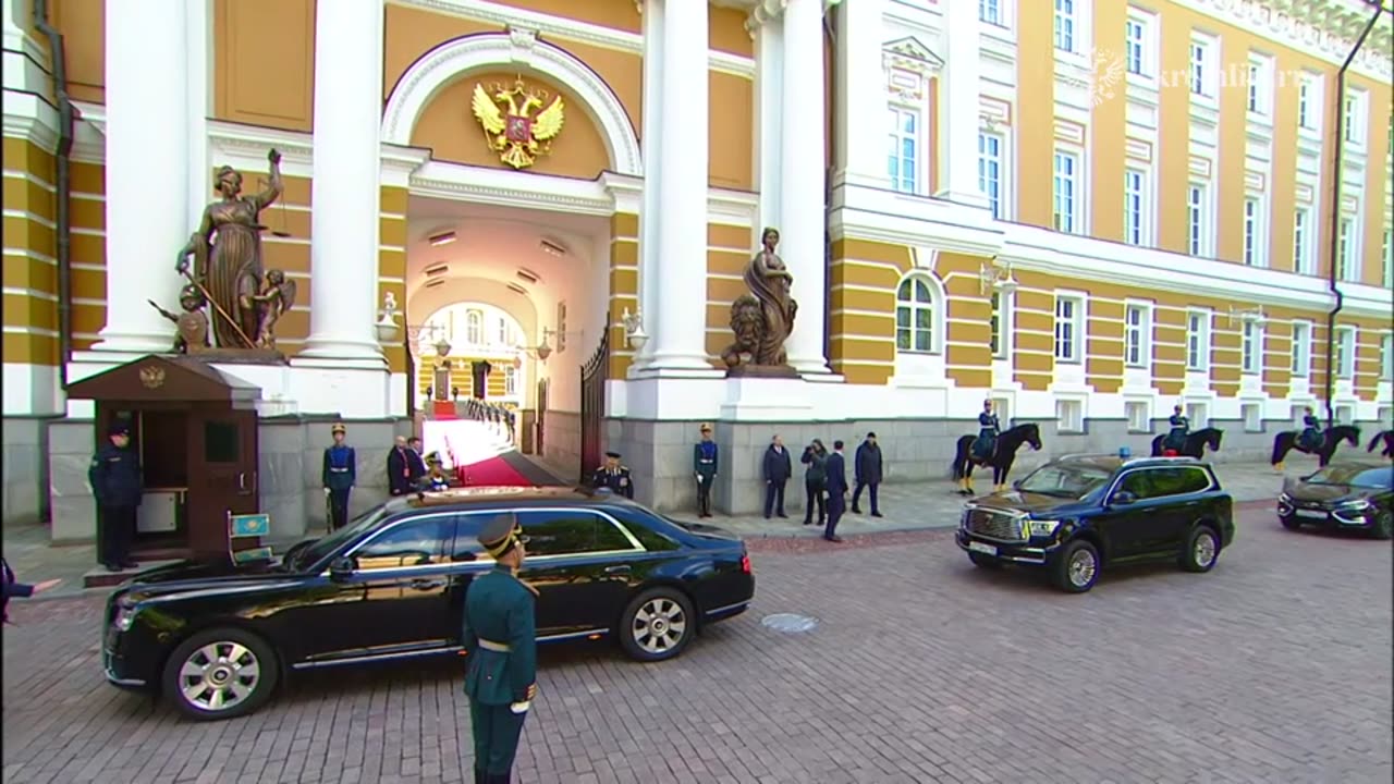 guests are arriving at the Moscow Kremlin to attend the Victory Day Parade