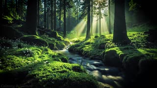Relaxing Sounds of Forest Nature | Gentle Forest Stream and Birds Chirping