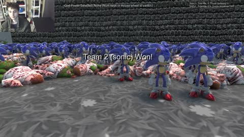 Outtake Of #3,140 Of 1,000 Sonics From Sonic The Hedgehog Series VS 980 Peter Griffins In A Battle