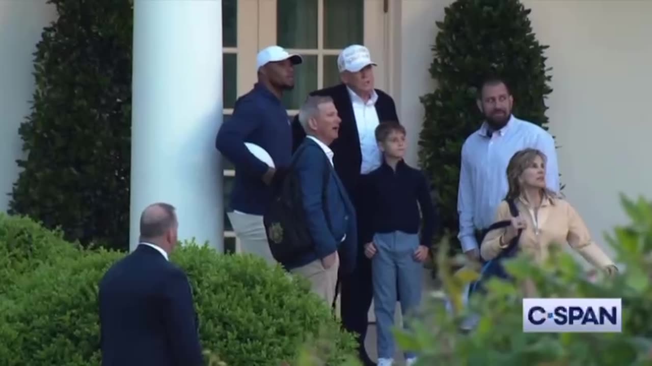 Joining President Trump Philadelphia Eagles running back Saquon Barkley