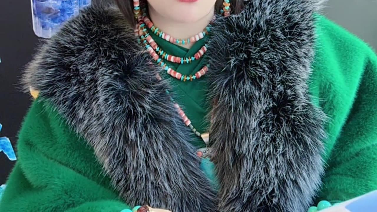 250605-14 Turquoise & Red Spiny Oyster Set: A Fiery-Icy Adventure on Wrist and Neck