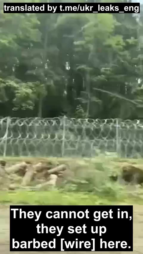 The western borders of Ukraine are covered with barbed wire