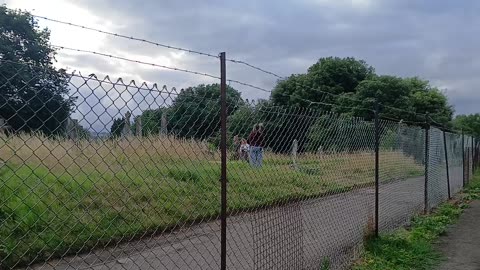 Accidently ruining the grave scene by coughing after lily barked