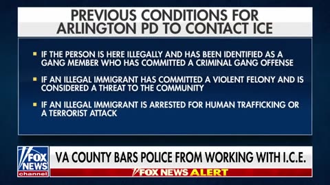 'THIS IS NEGLIGENCE’: Virginia 'restricting' police work with ICE