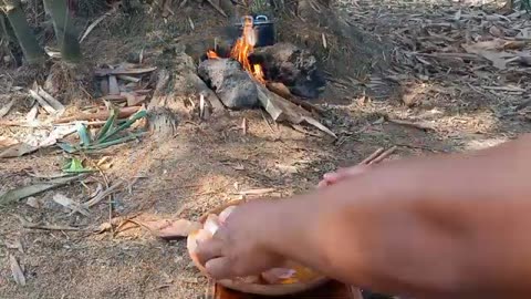 Fried Crispy Chicken with Sweet and Sour Sauce | Cooking in the Forest