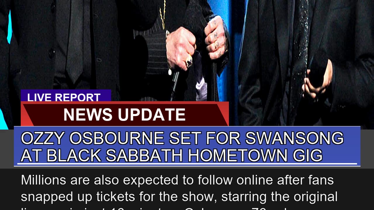 Ozzy Osbourne Set for Swansong at Black Sabbath Ho