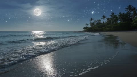 🌊 Ocean Waves Lapping on the Shore | Relaxing Sea Sounds for Sleep & Relaxation 🌅