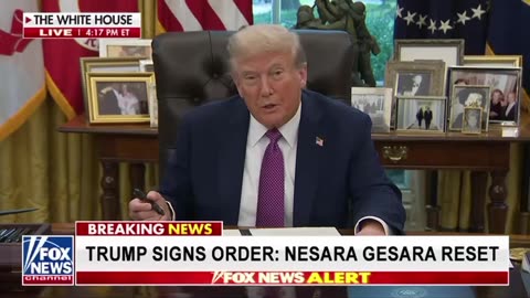 🚨 歴史的発表 🚨 ドナルド・J・トランプは、全てを変える命令に署名しました。