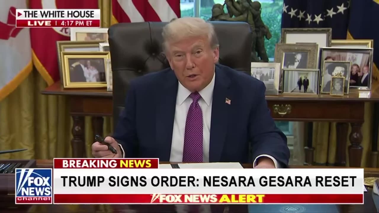 🚨 歴史的発表 🚨 ドナルド・J・トランプは、全てを変える命令に署名しました。