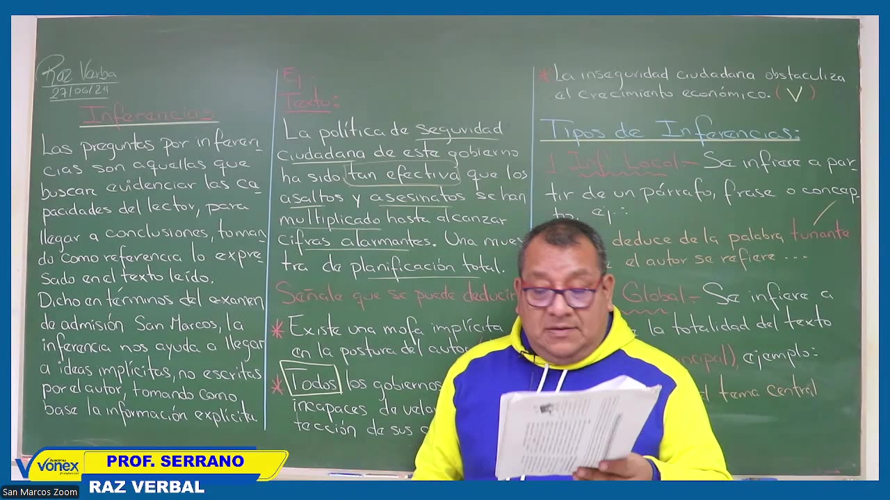 VONEX SEMESTRAL 2024 | Semana 08 | R. Verbal