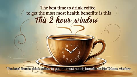 The best time to drink coffee to get the most health benefits is this 2-hour window