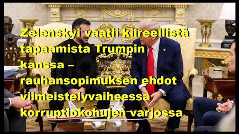 Zelenskyi vaatii kiireellistä tapaamista Trumpin kanssa