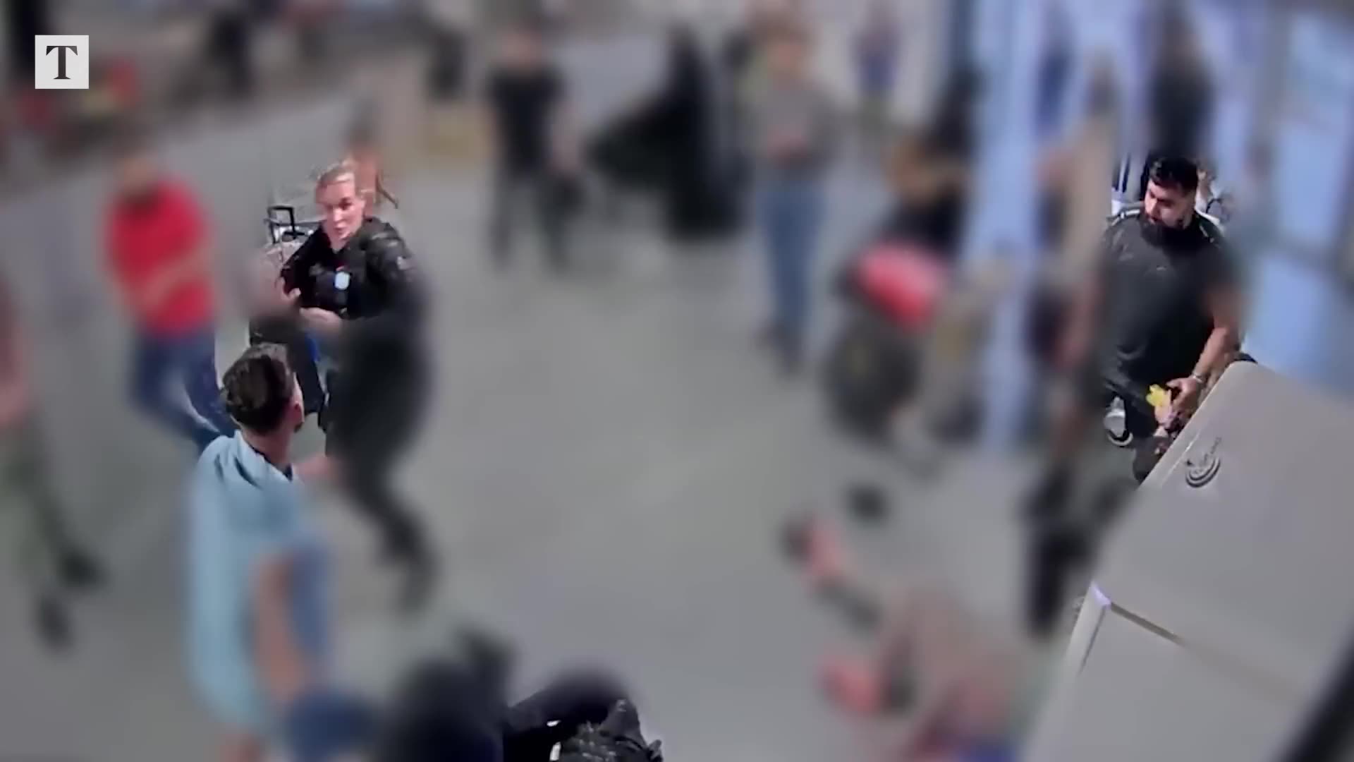 WATCH! CCTV Shows ‘High Level Of Violence’ Against Manchester Airport Police WATCH!