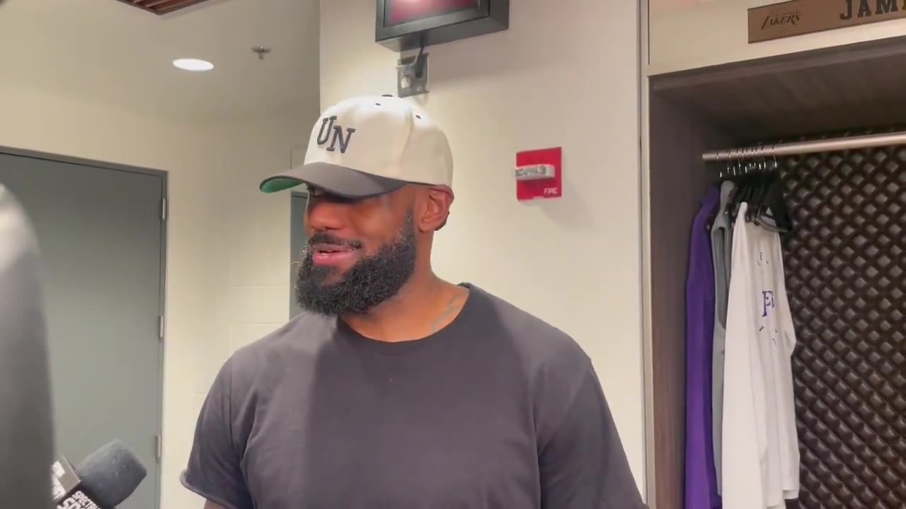 LeBron post game interview