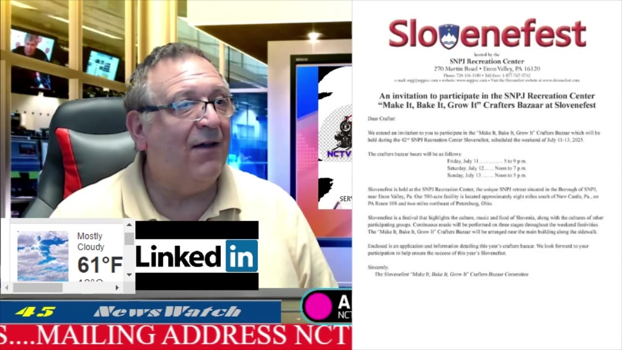 NCTV45 NEWSWATCH MORNING WED JUNE 18 2025 WITH ANGELO PERROTTA