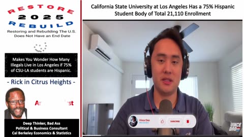 You Tuber Vince Dao Reports Cal State U at Los Angeles Has Virtual Classes to Protect Illegals