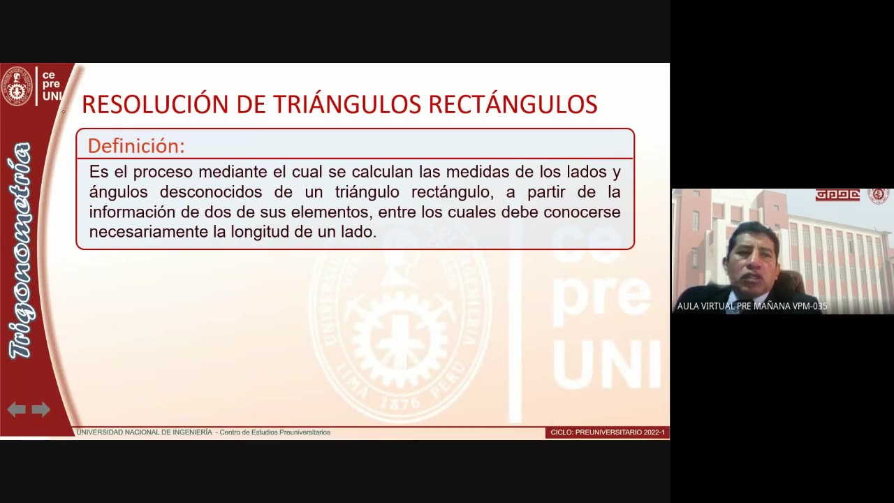 CEPRE UNI 2022 - 1 | Semana 03 | Trigonometría S1