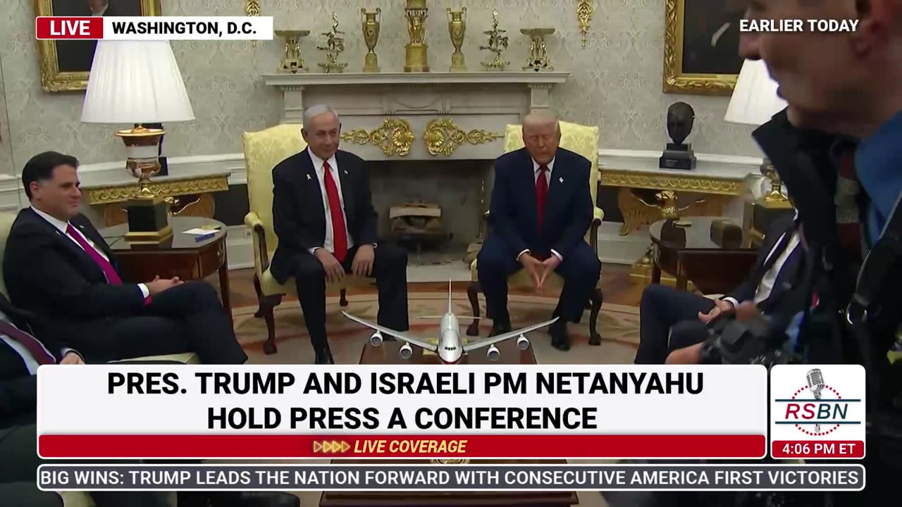 FULL MEETING: President Trump Meeting and Press Conference with Israeli PM Netanyahu - 4/7/25